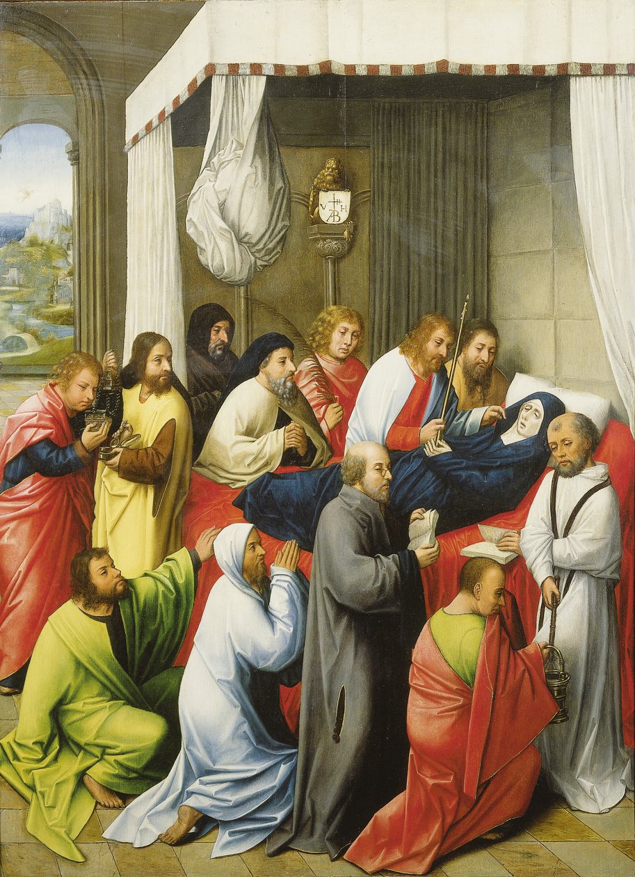 The Dormition of the Virgin, ca. 1500 (olje på panel) av Hugo van der (follower of) Goes