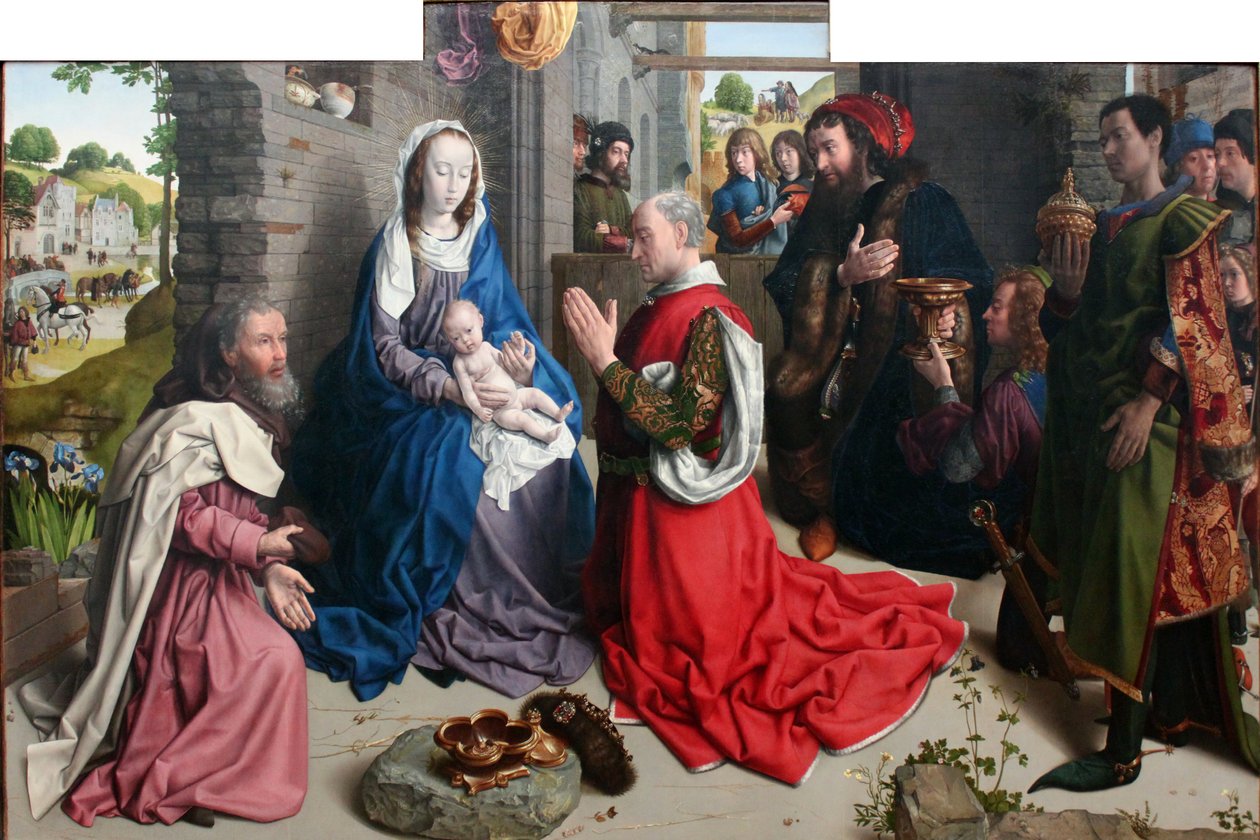 Tilbedelse av magiene av Hugo van der Goes