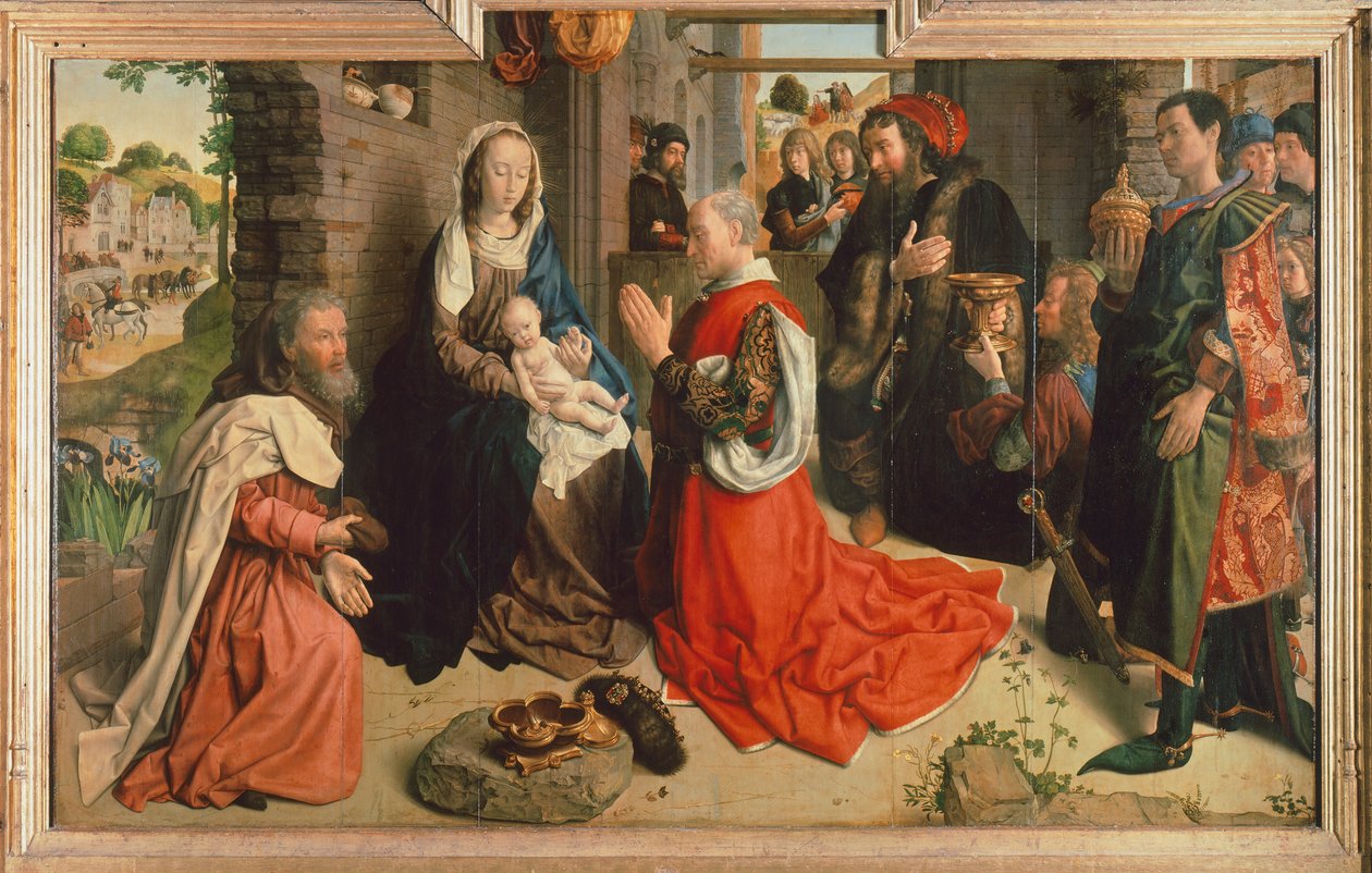 Adoration of the Magi, ca. 1470 (olje på panel) av Hugo van der Goes