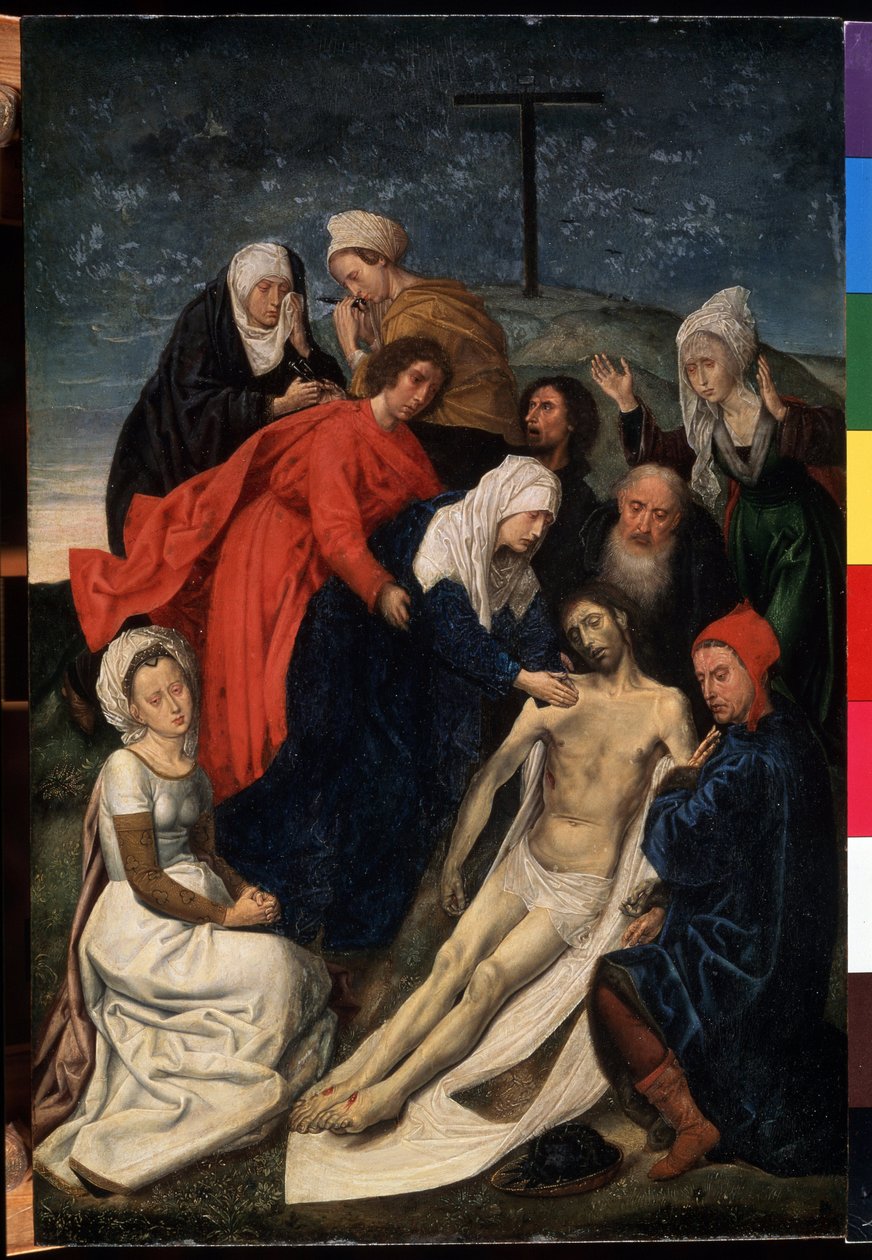 ""Klag over Kristi død"" Maleri av Hugo van der Goes (1435-1482) Mål 36x30 cm Eremitagemuseet, St. Petersburg av Hugo van der Goes