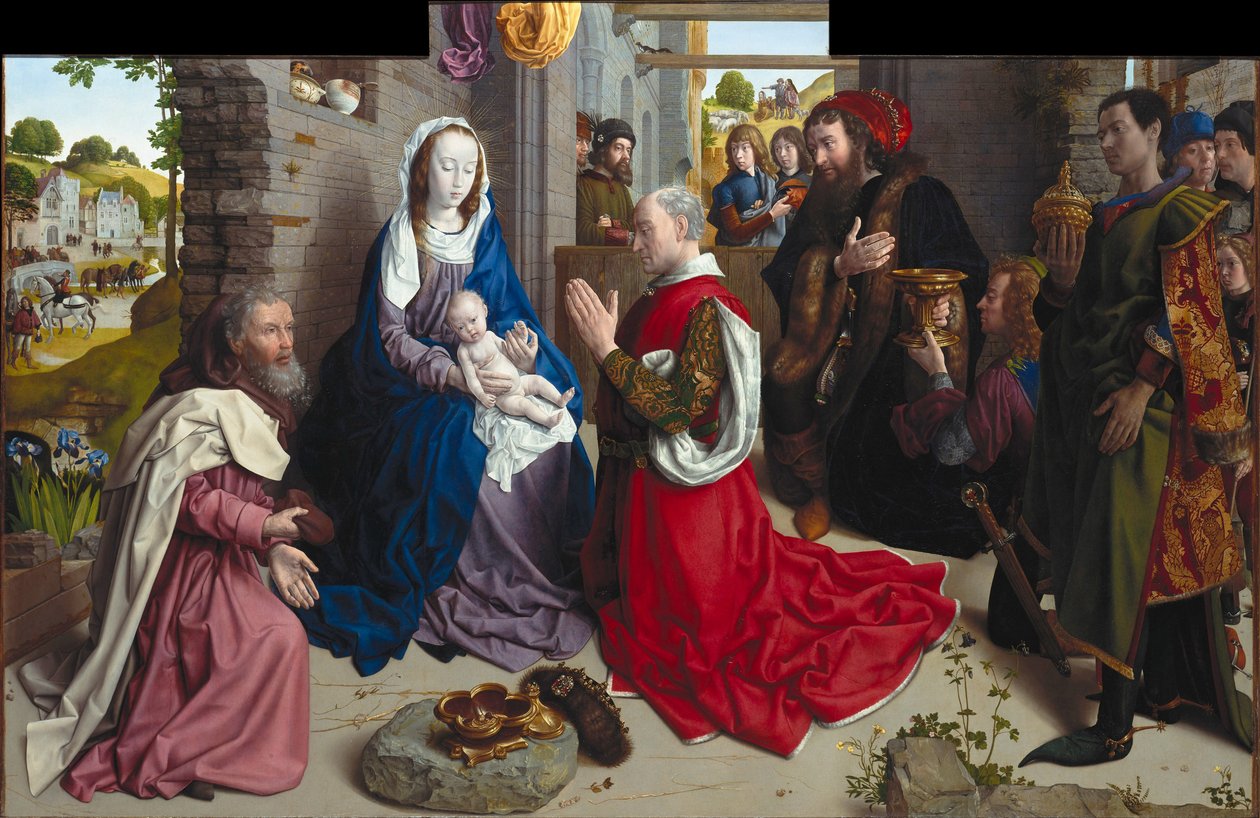 The Adoration of the Kings Monforte Altar, ca 1470 av Hugo van der Goes