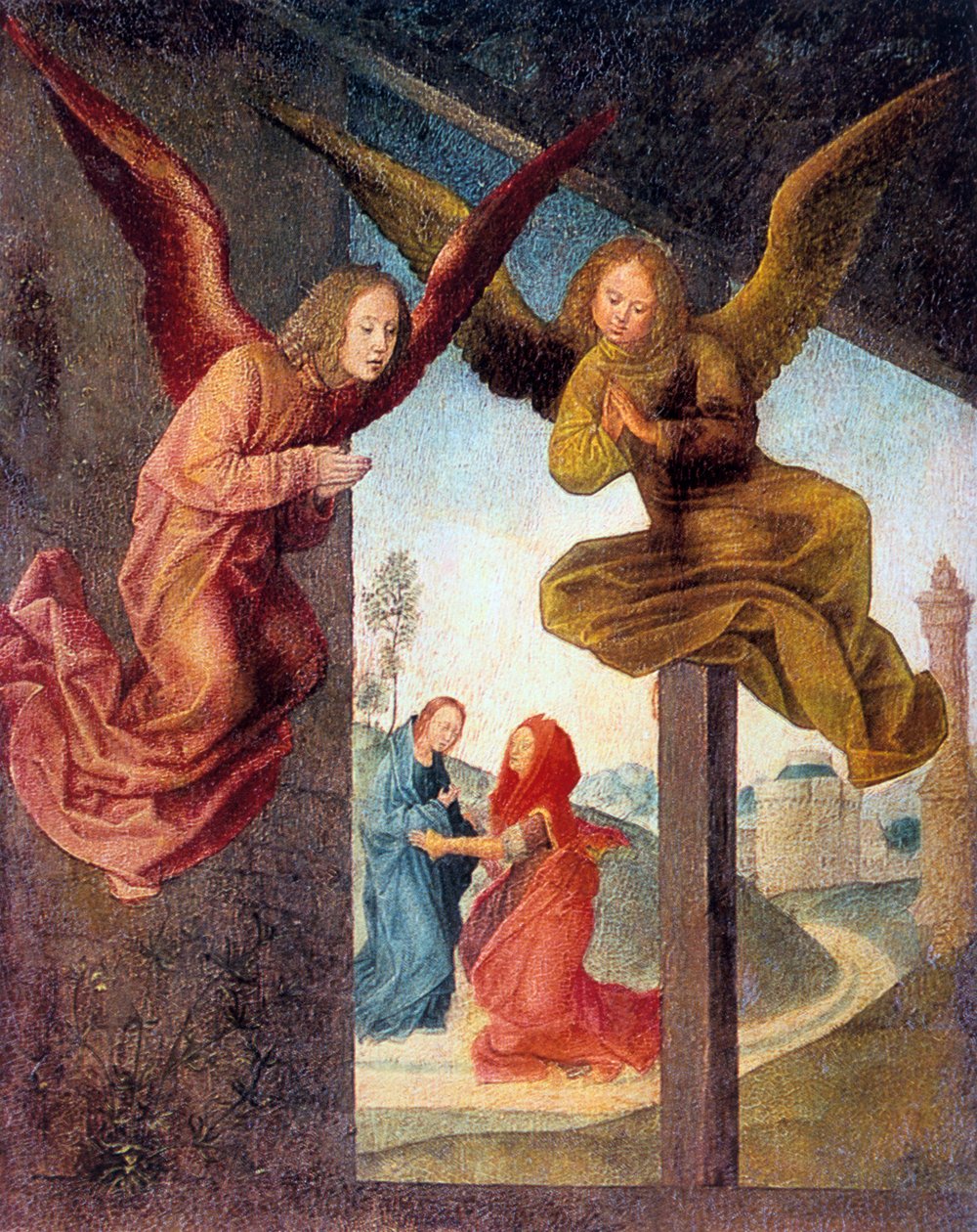 The Adoration of the Magi, detalj, 1400-tallet. av Hugo van der Goes