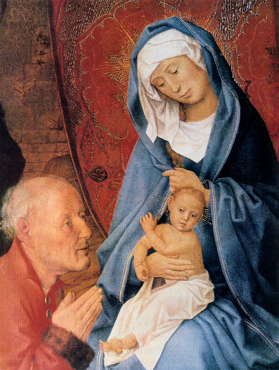The Adoration of the Magi, detalj, 1400-tallet. av Hugo van der Goes