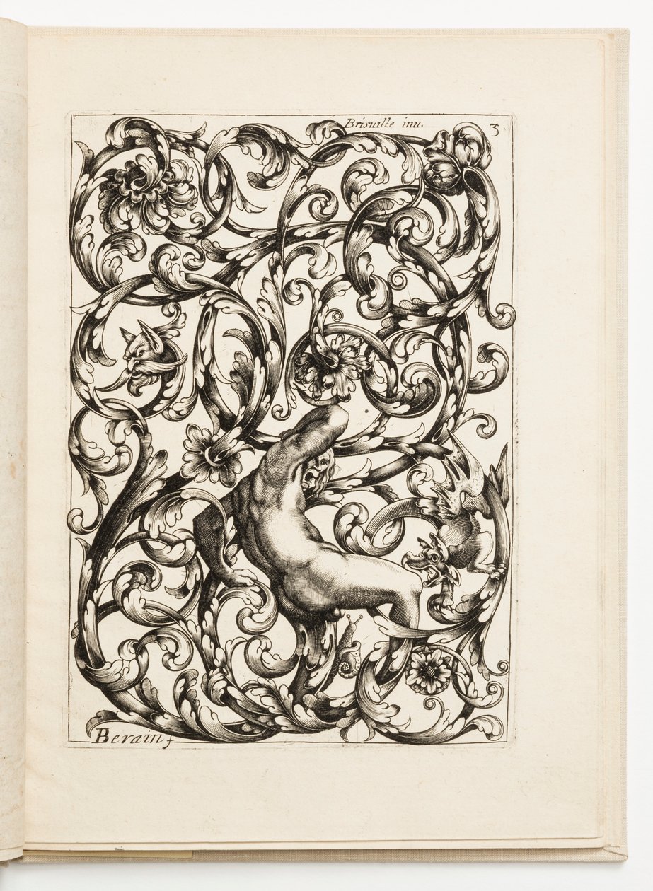 Plate 3, fra Various Designs for Locksmiths av Hugues Brisville