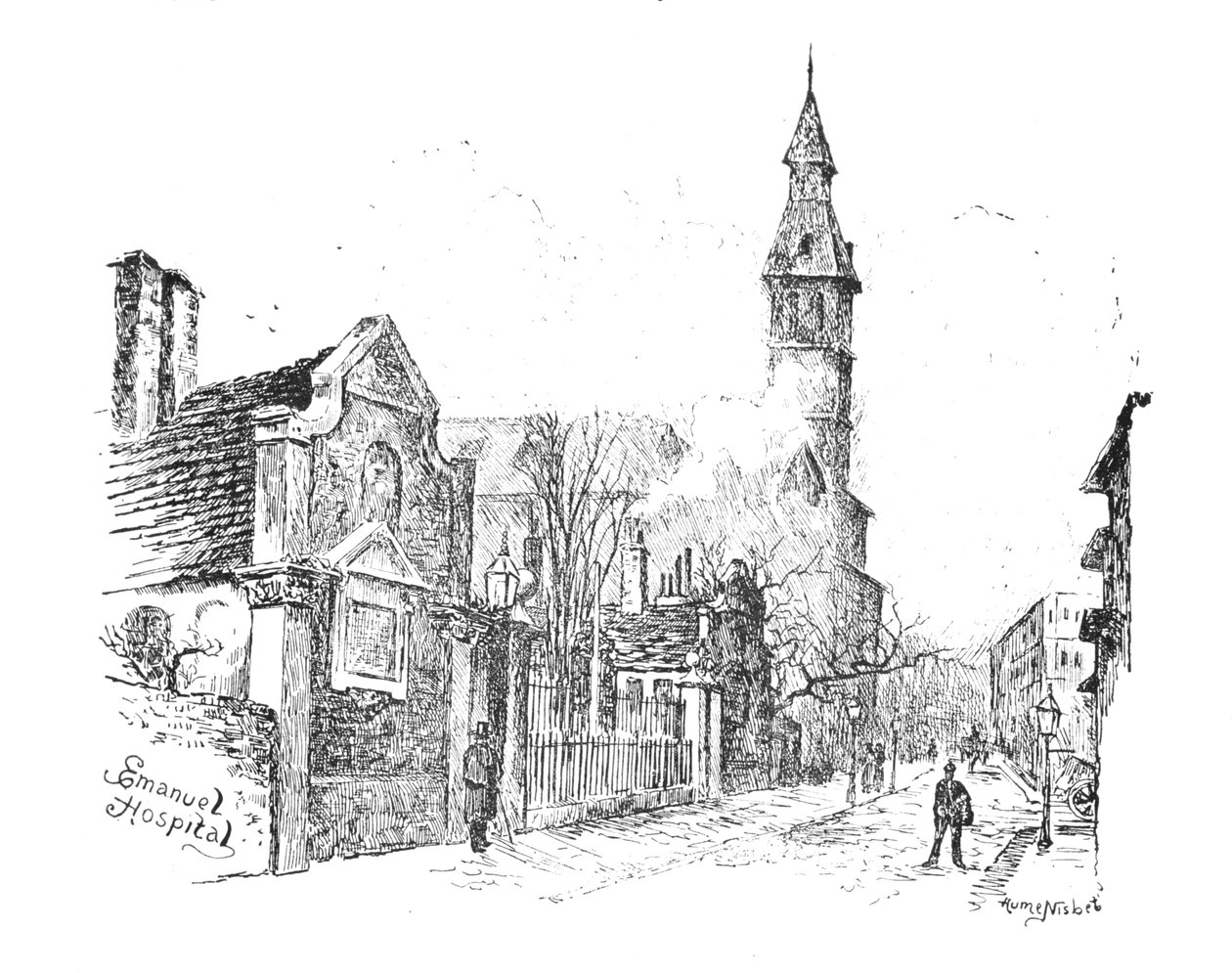 Emanuel sykehus, 1890 av Hume Nisbet