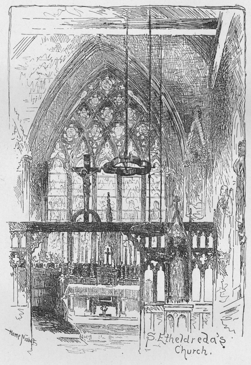 St. Etheldredas kirke, 1890 av Hume Nisbet