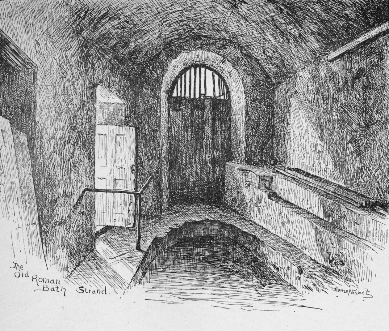 Den gamle romerske badestativet, 1890 av Hume Nisbet