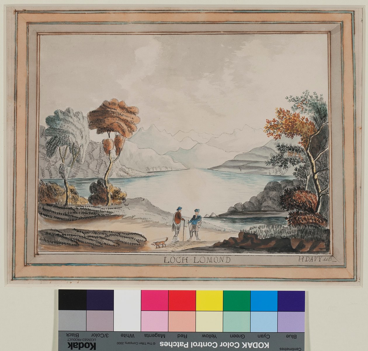 Loch Lomond No.2 (akvarell på papir) av Humphry Davy