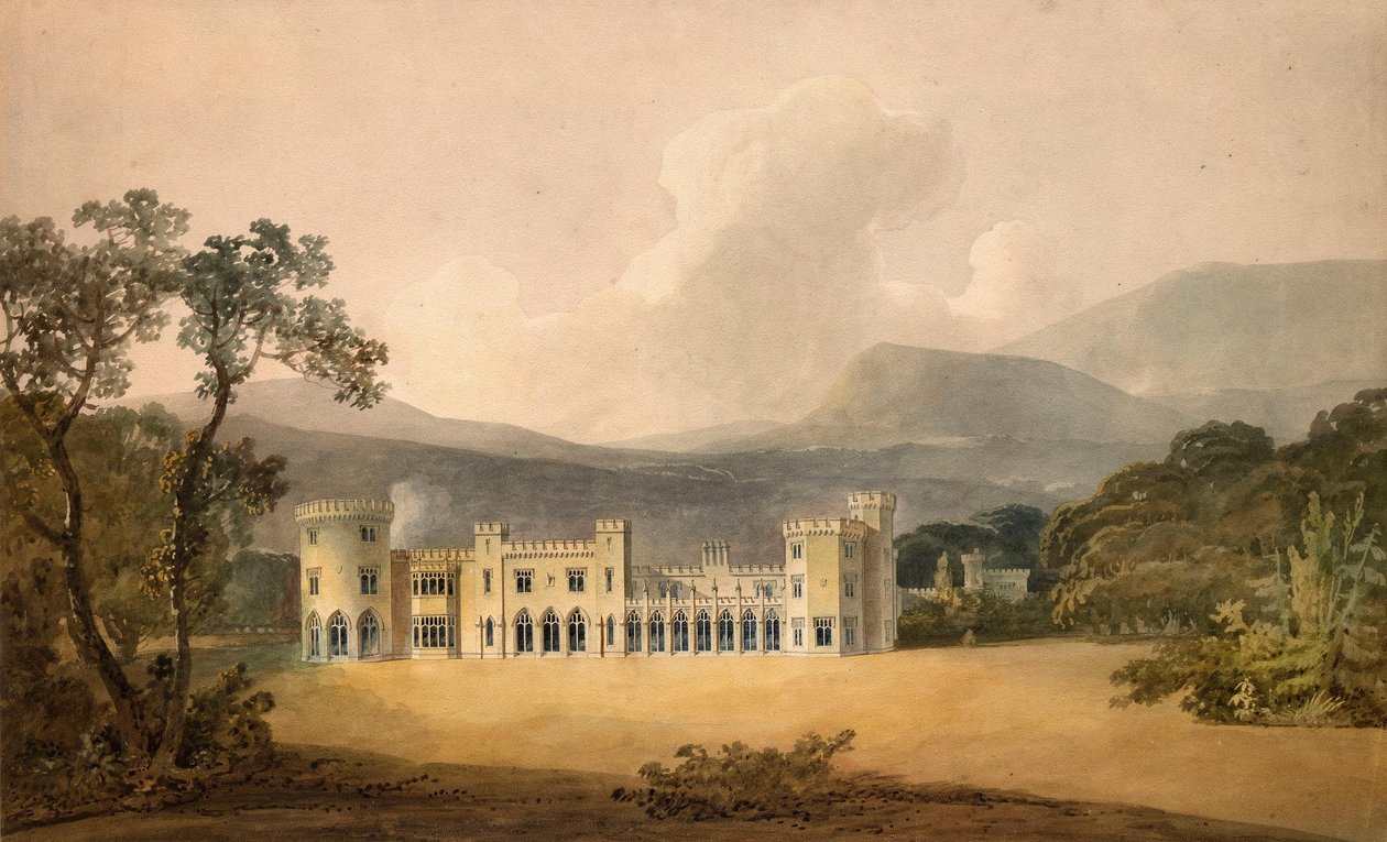 Hagefasade på Shanbally Castle, County Tipperary av Humphry Repton