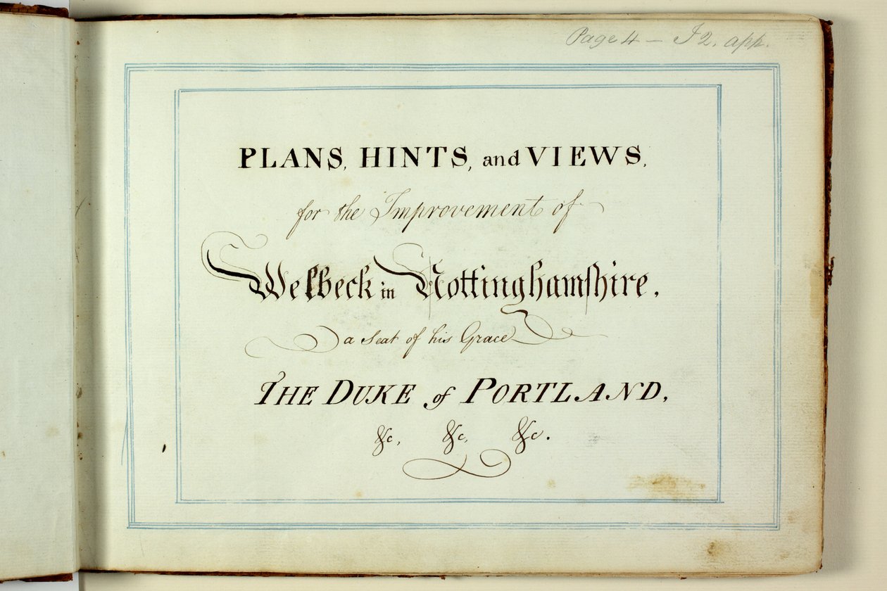 Rød bok: Welbeck av Humphry Repton