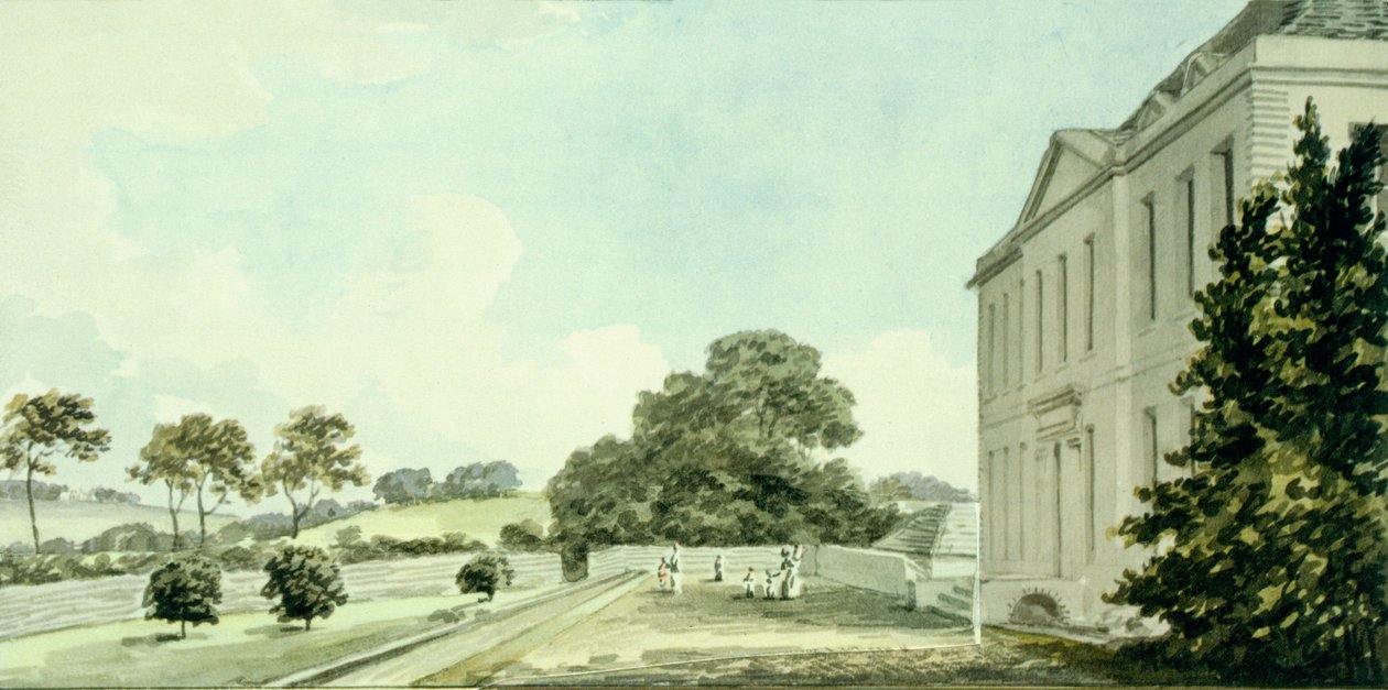 Rød bok for Sheringham Hall, ca. 1812 av Humphry Repton