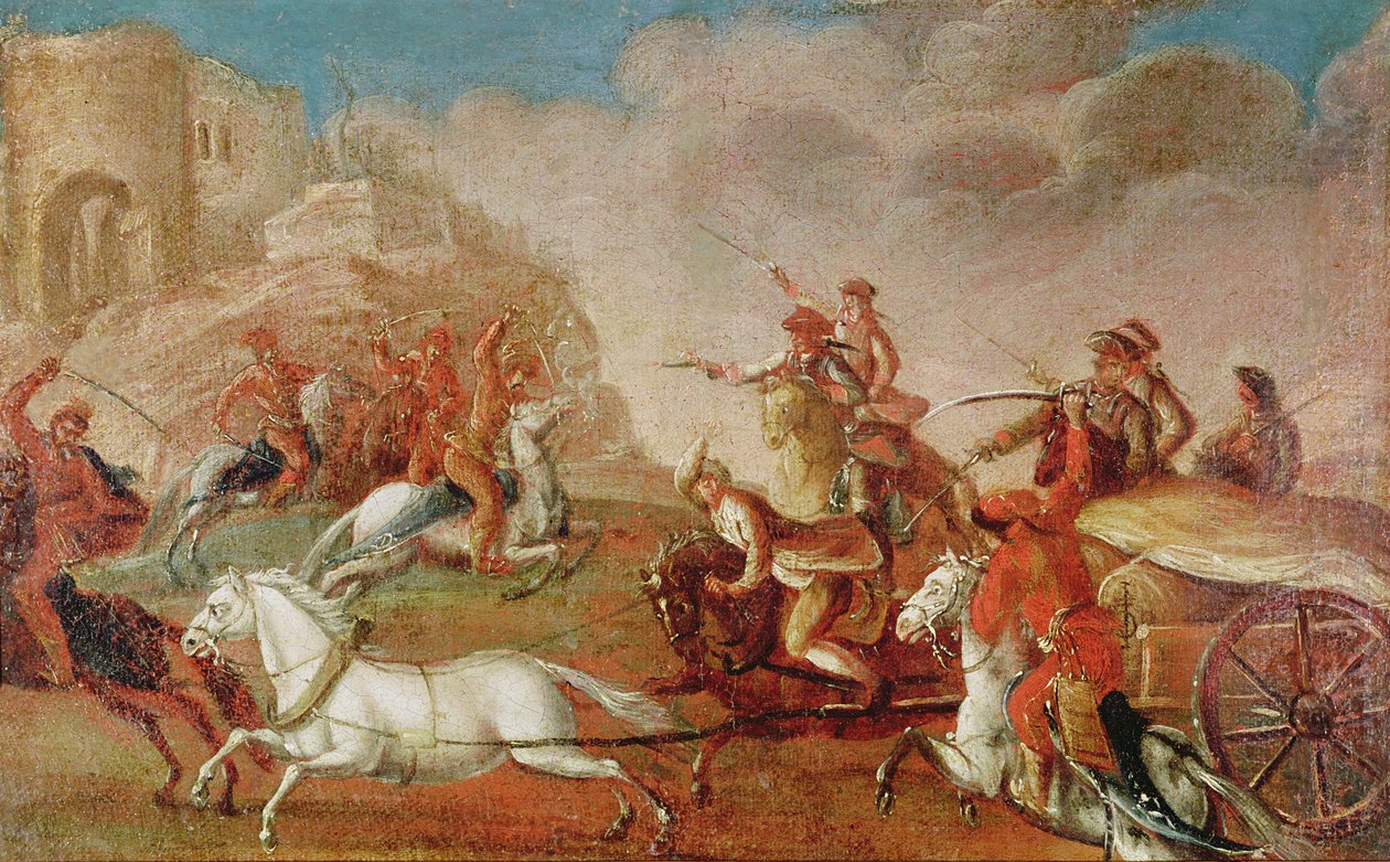 Kuruc-opprøret i Ungarn mot Habsburgerne 1703-11 av Hungarian School