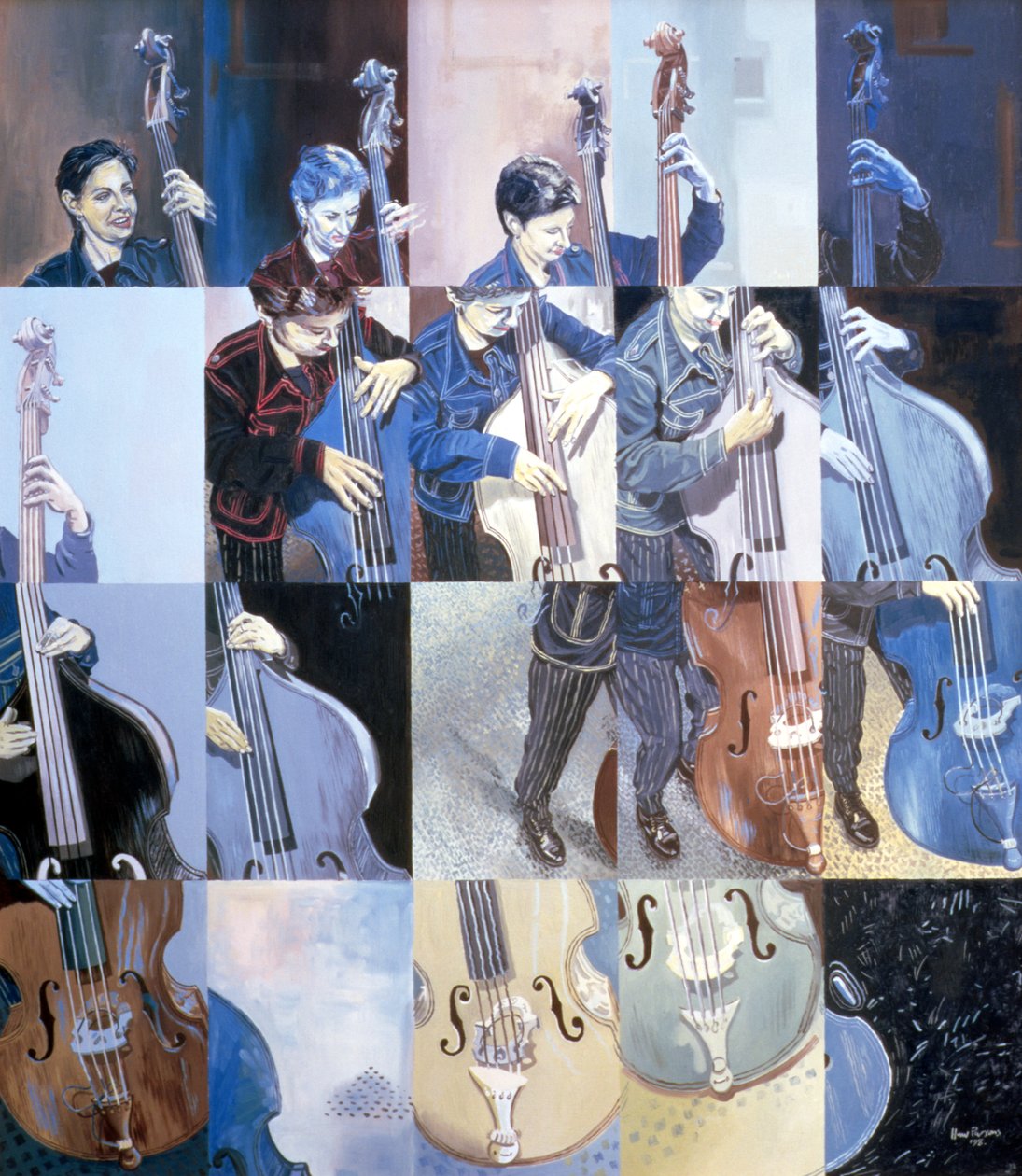 Paula Gardiner, jazzbassist, 1998 av Huw S. Parsons
