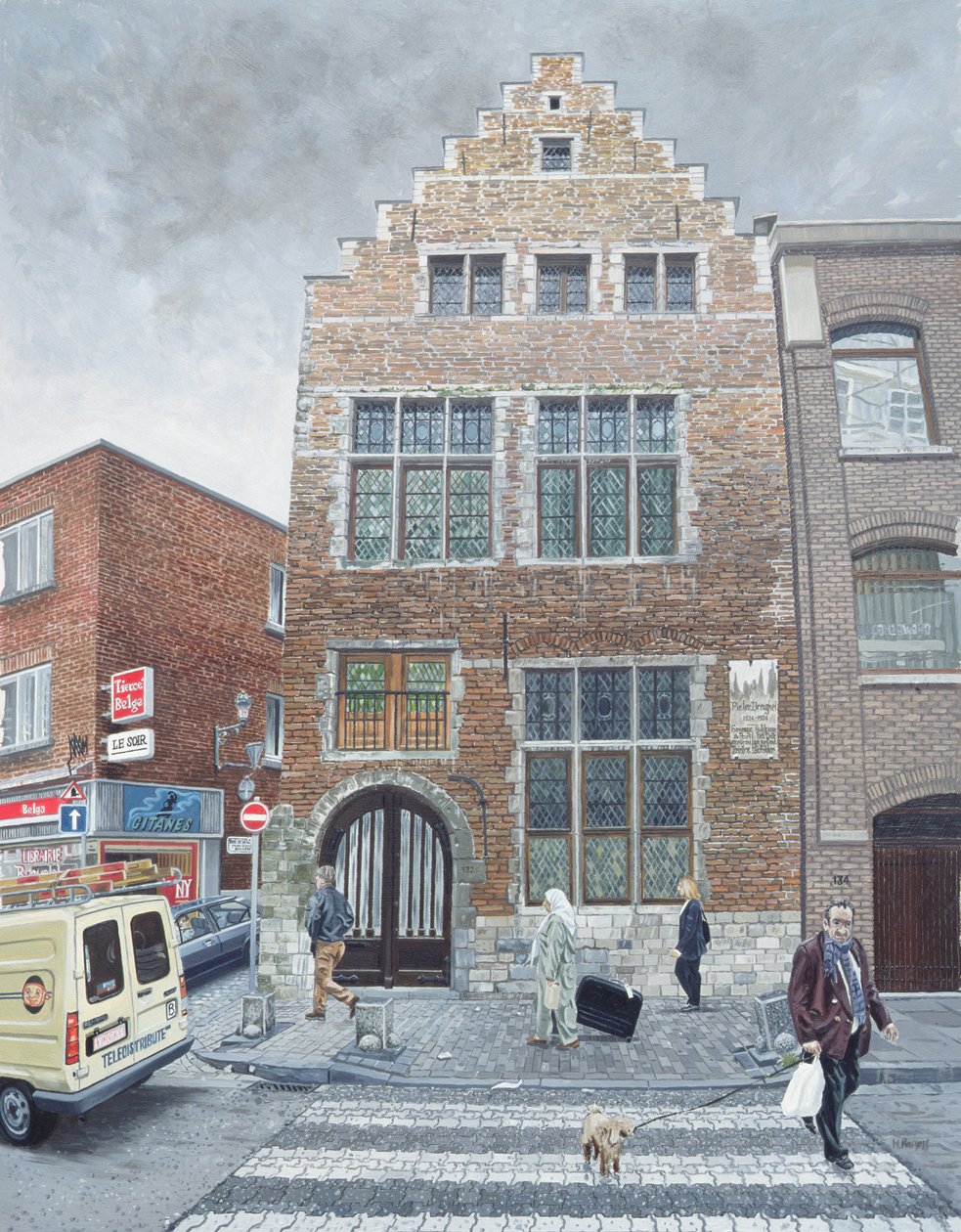 Pieter Brueghels House i Brussel, 1996 av Huw S. Parsons