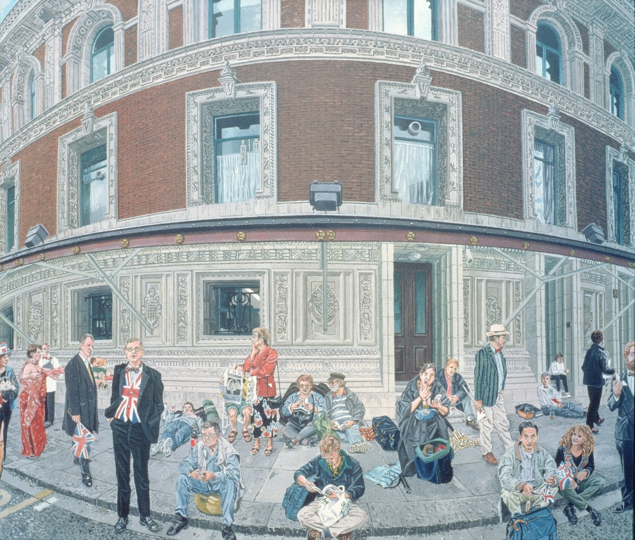 Promenaders at The Last Night, Royal Albert Hall, detalj av Huw S. Parsons