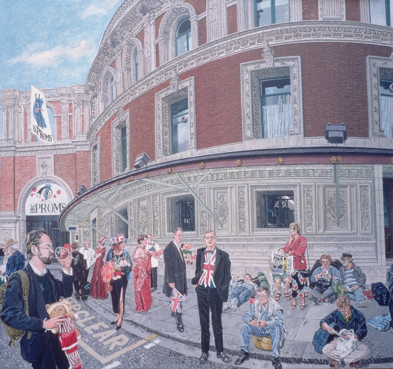Promenaders at The Last Night, Royal Albert Hall, detalj av Huw S. Parsons