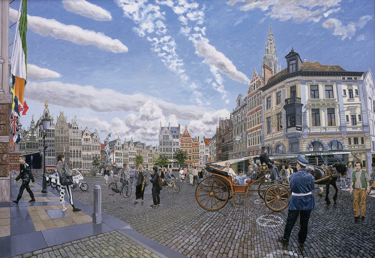 Den store markedsplassen i Antwerpen, 1996 av Huw S. Parsons