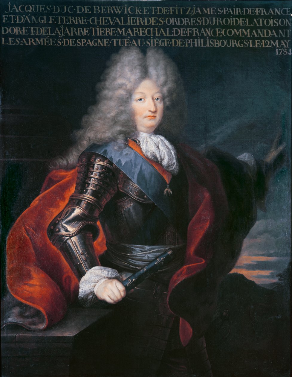 James Stuart Fitzjames (1670-1734) 1. hertug av Berwick av Hyacinthe Francois Rigaud