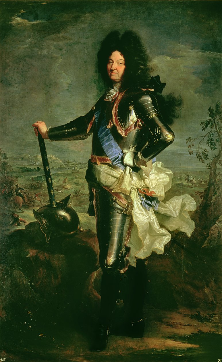 Portrett av Ludvig XIV (1638-1715) av Hyacinthe Francois Rigaud
