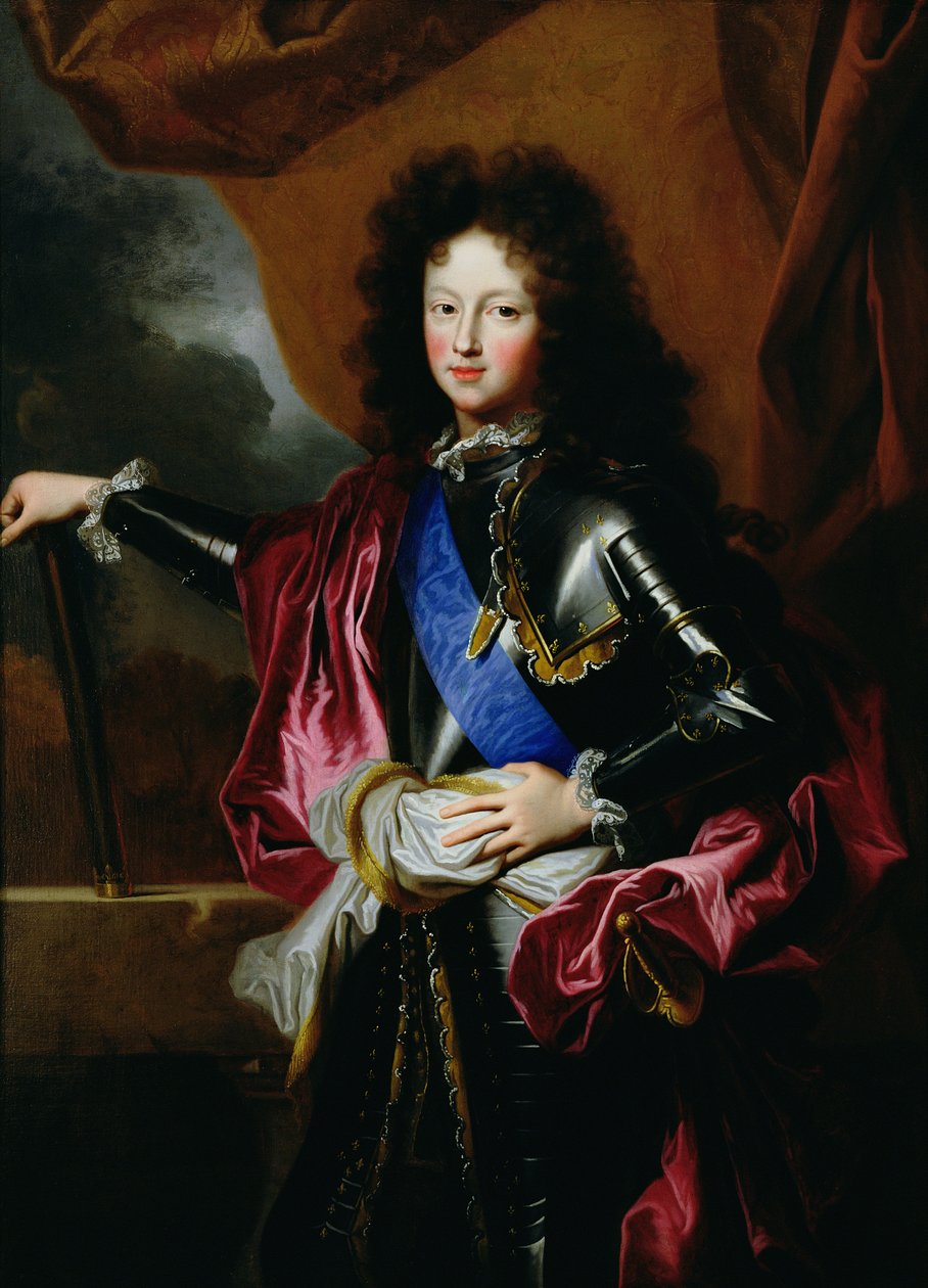 Portrett av Ludvig av Frankrike (1682-1712) hertug av Burgund, ca. 1697 av Hyacinthe Francois Rigaud