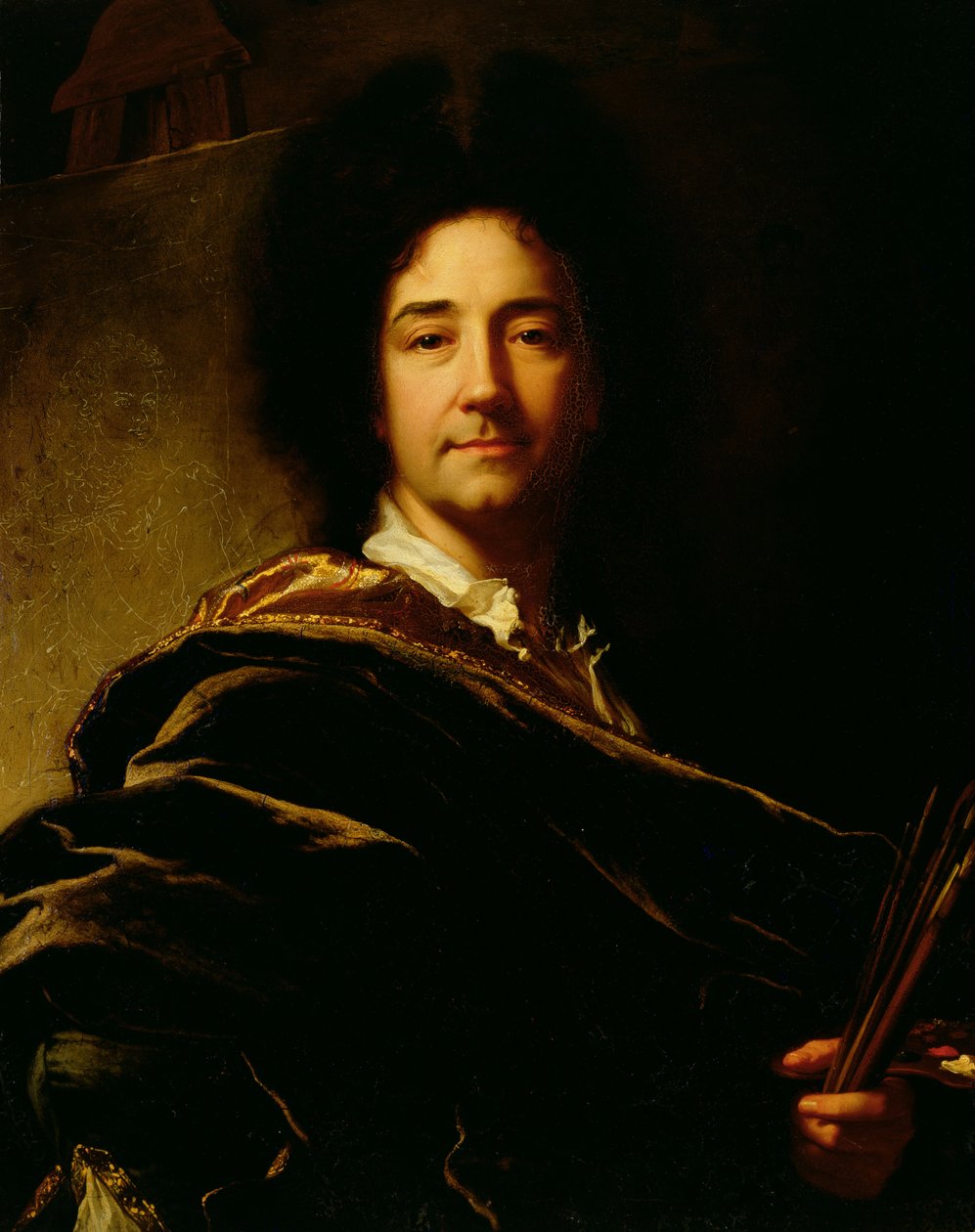 Selvportrett, 1716 av Hyacinthe Francois Rigaud