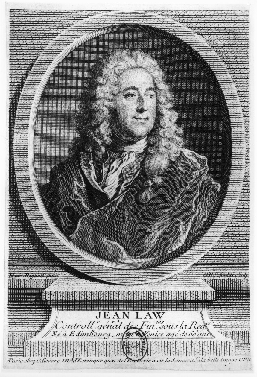 John Law (1671–1729) av Hyacinthe Francois Rigaud