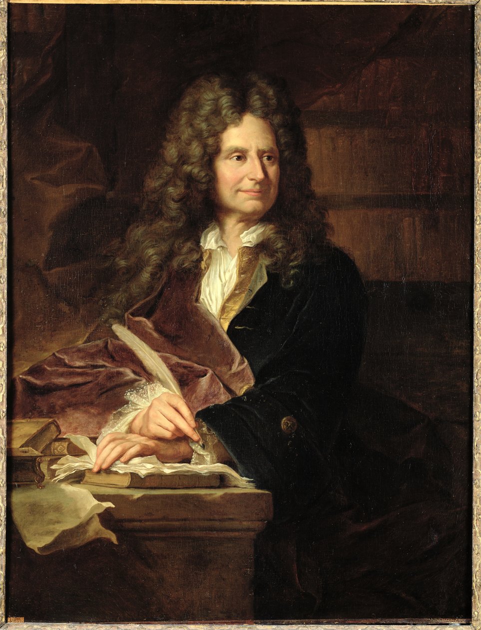 Nicolas Boileau (1636-1711) etter 1704 av Hyacinthe Francois Rigaud