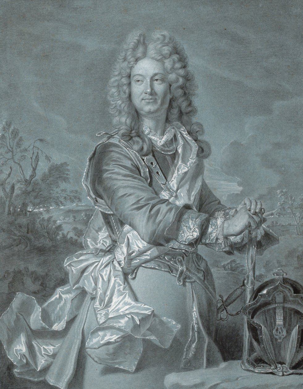 Portrett av en marskalk av Frankrike, ca. 1740 av Hyacinthe Francois Rigaud