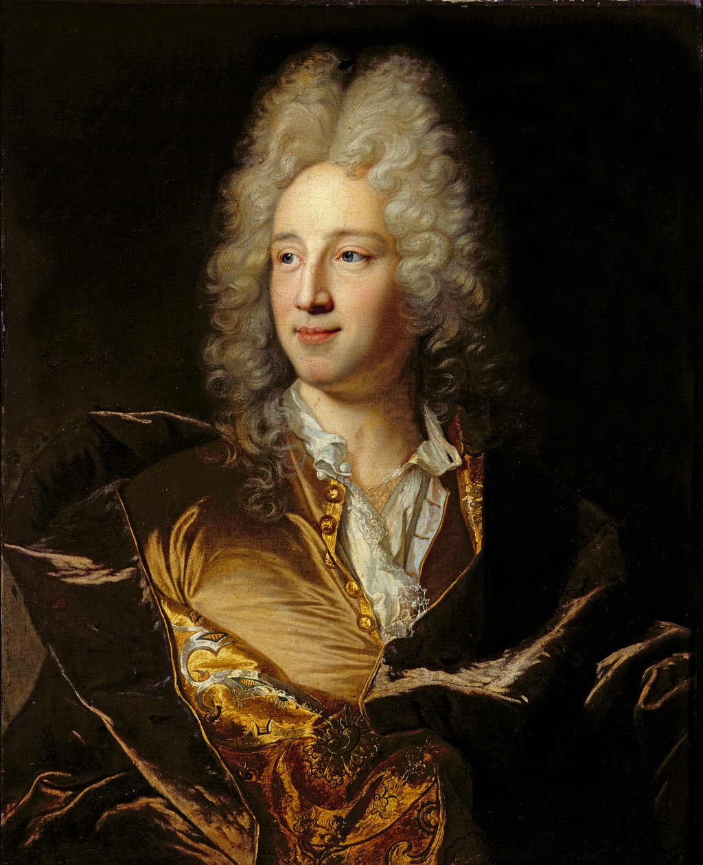 Portrett antas å være Louis-Alexandre de Bourbon (1678-1737) Duc de Damville av Hyacinthe Francois Rigaud