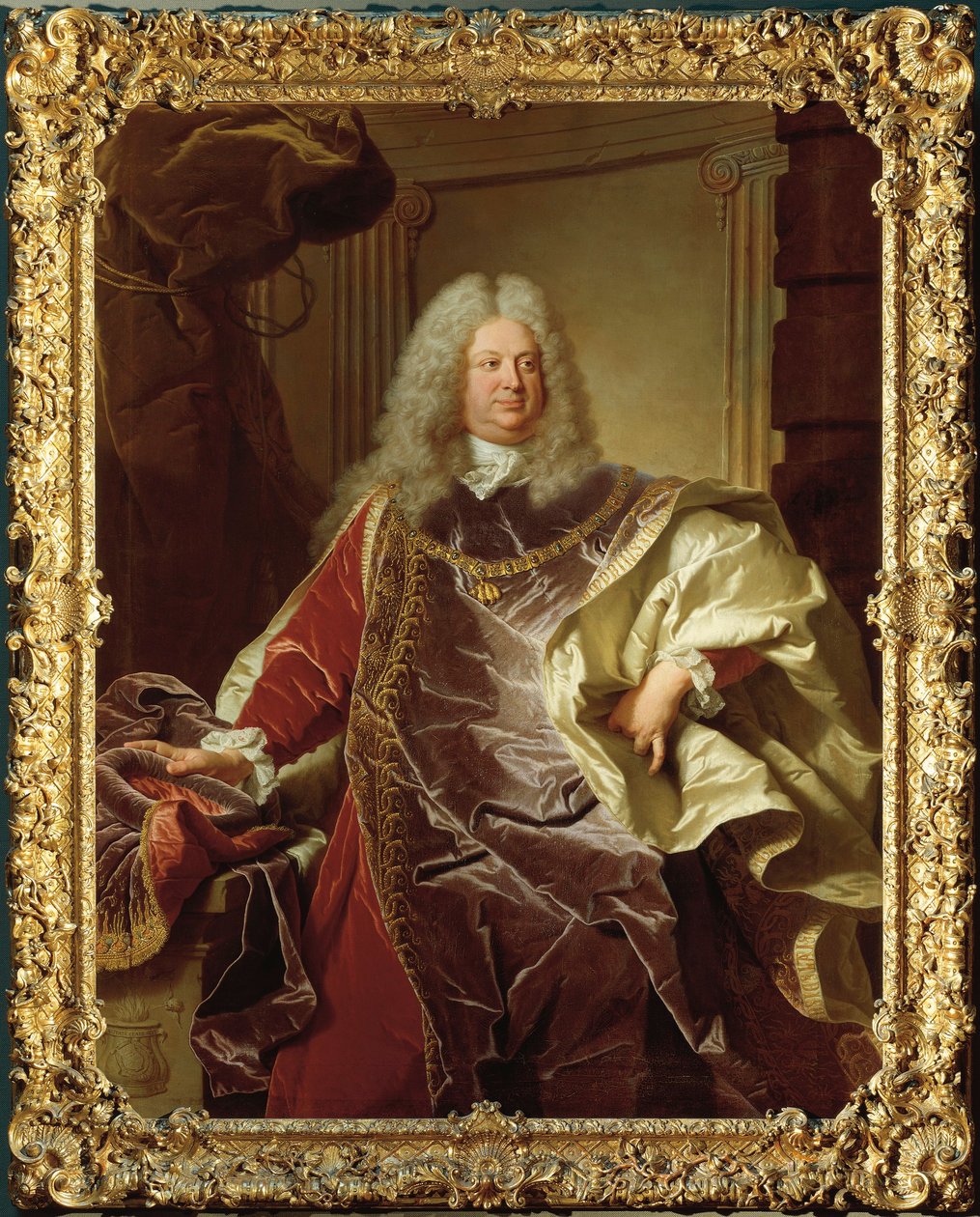 Østerrike, Wien, Portrett av Philipp Ludwig Wenzel, grev av Sinzendorf (Wien av Hyacinthe Francois Rigaud