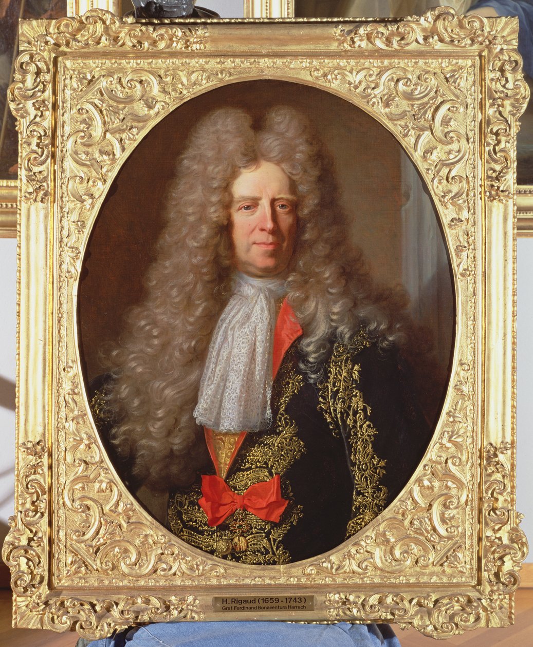 Grev Ferdinand Bonaventura Harrach (1636-1706), oversteward for kong Leopold I av Ungarn (1640-1705), 1698 av Hyacinthe Francois Rigaud