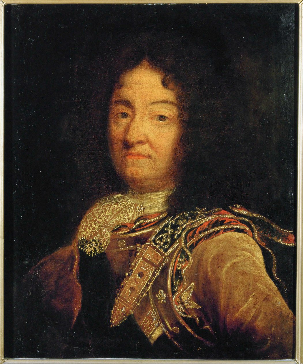 Ludvig XIV i alderdommen (maleri på lerret) av Hyacinthe Francois Rigaud