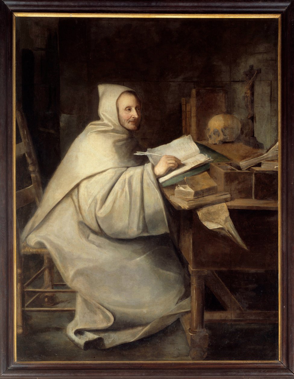 Portrett i full lengde av Armand Jean Le Bouthillier de Rance, abbed av La Trappe (1626 - 1700). Maleri av Hyacinthe Rigaud (1659-1743) av Hyacinthe Francois Rigaud