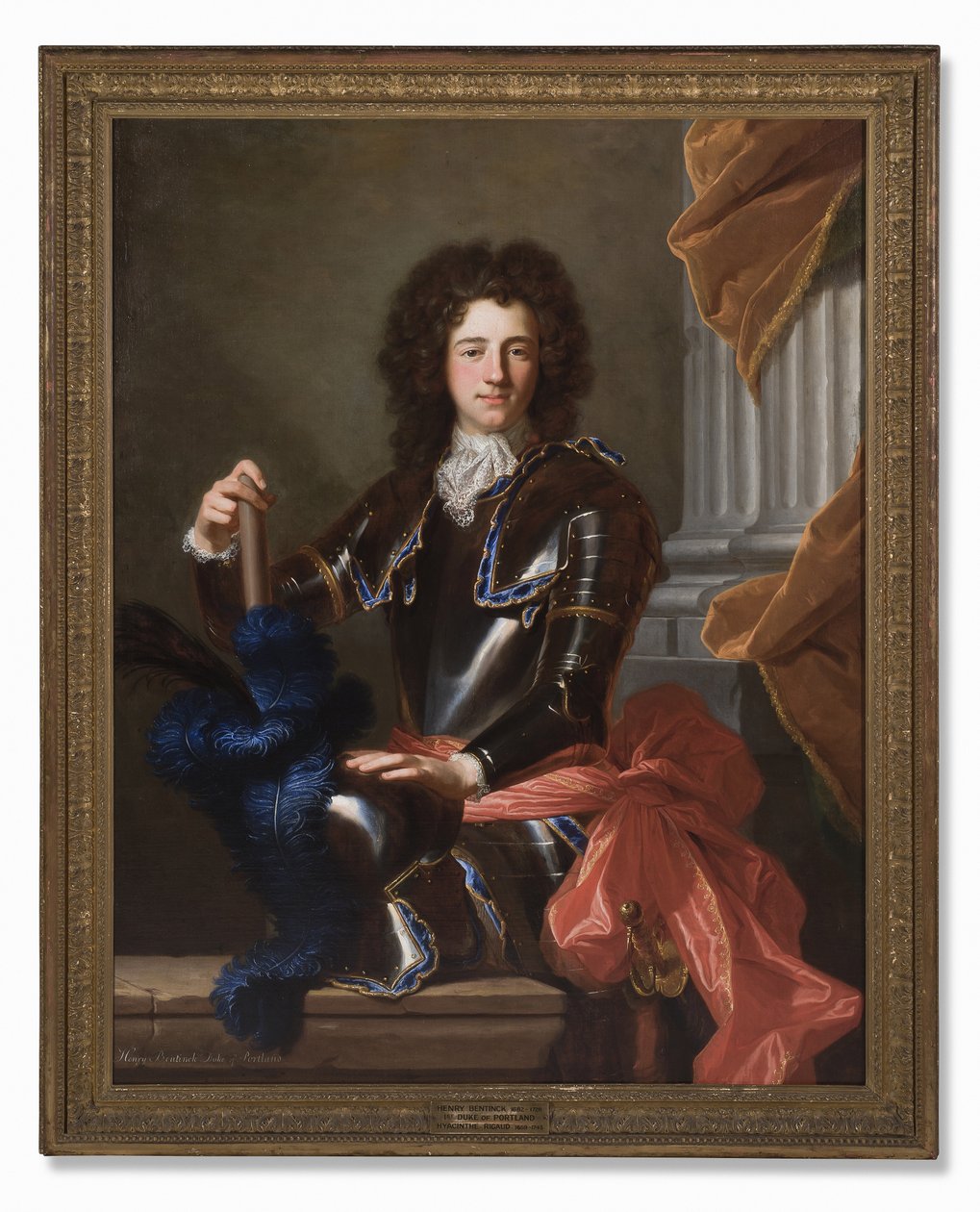 Portrett av Henry Bentinck, senere 1. hertug av Portland, 1699 av Hyacinthe Francois Rigaud