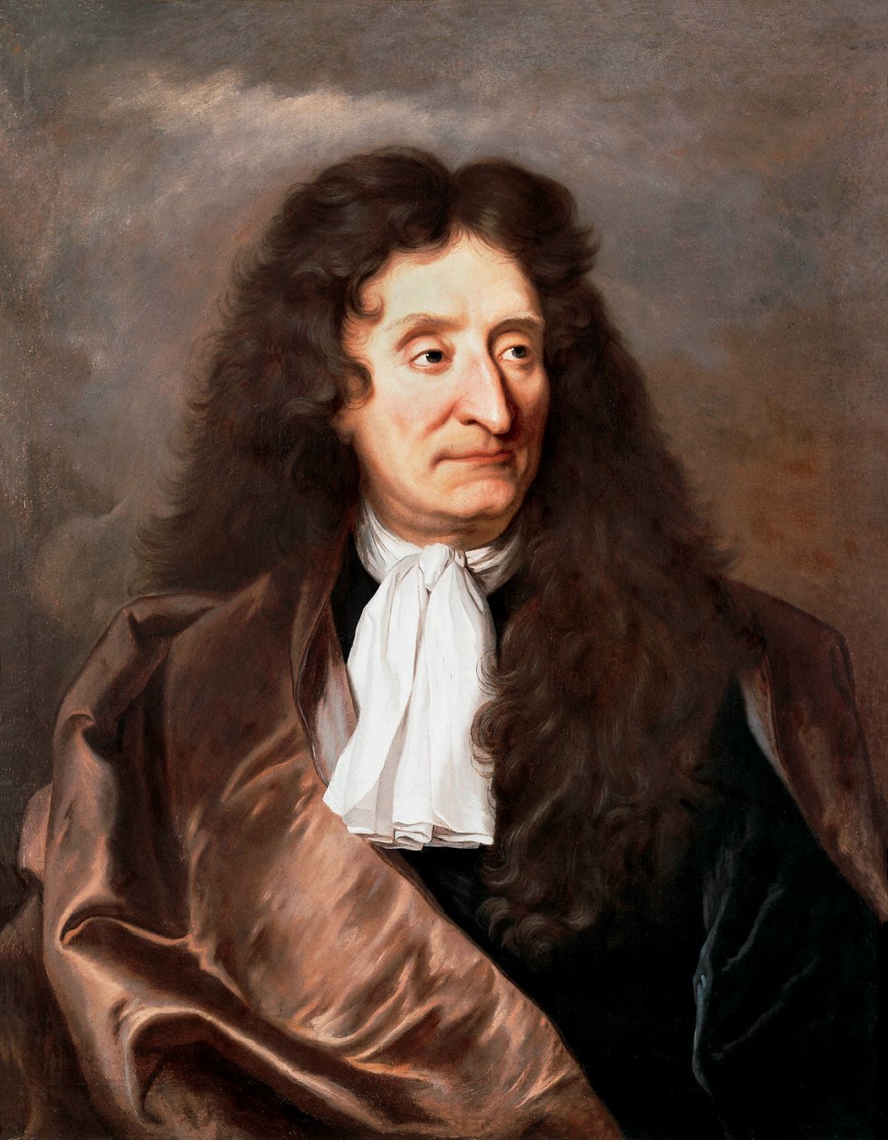 Portrett av Jean de La Fontaine av Hyacinthe Francois Rigaud