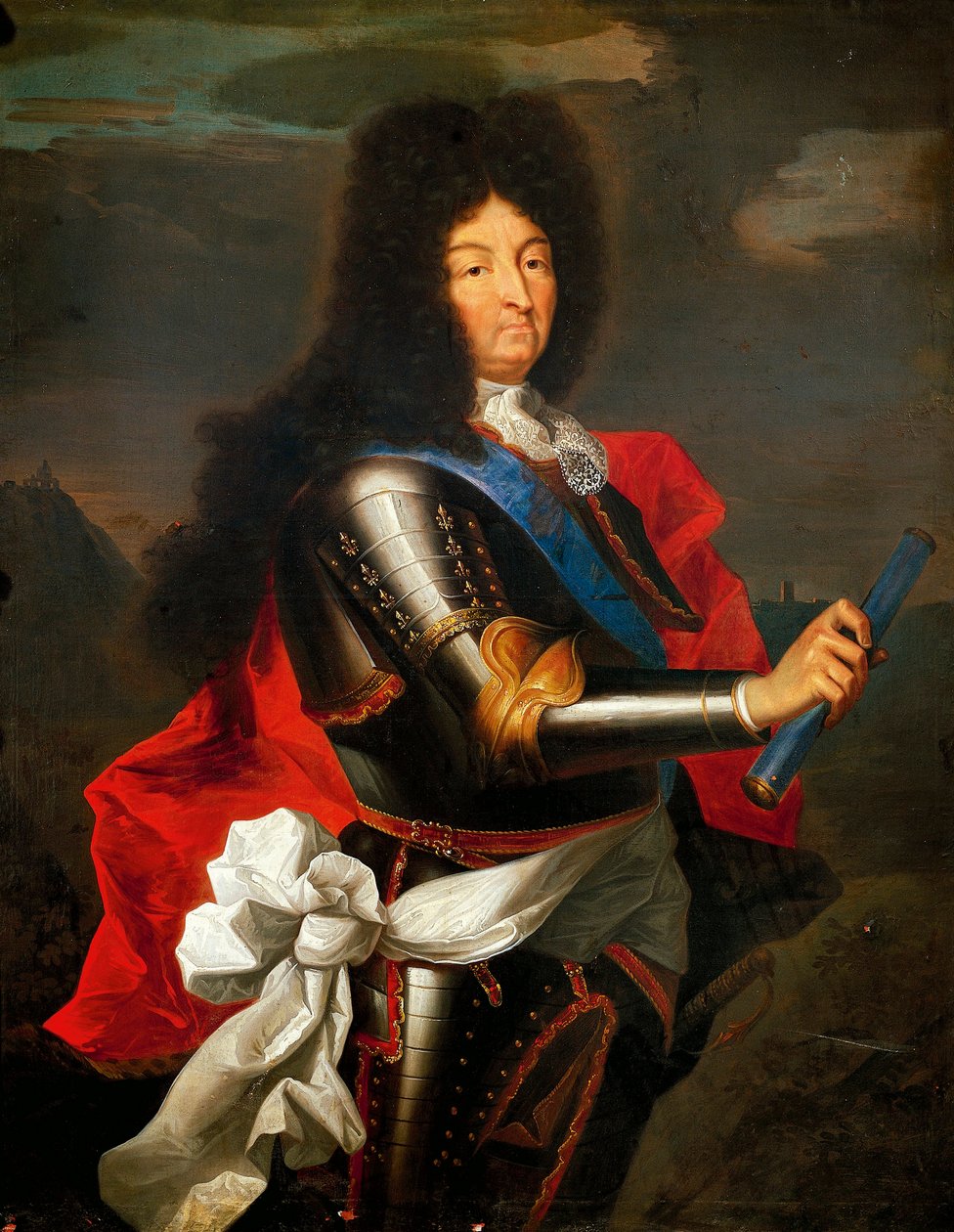 Portrett av Louis XIV av Frankrike (olje på lerret) av Hyacinthe Francois Rigaud