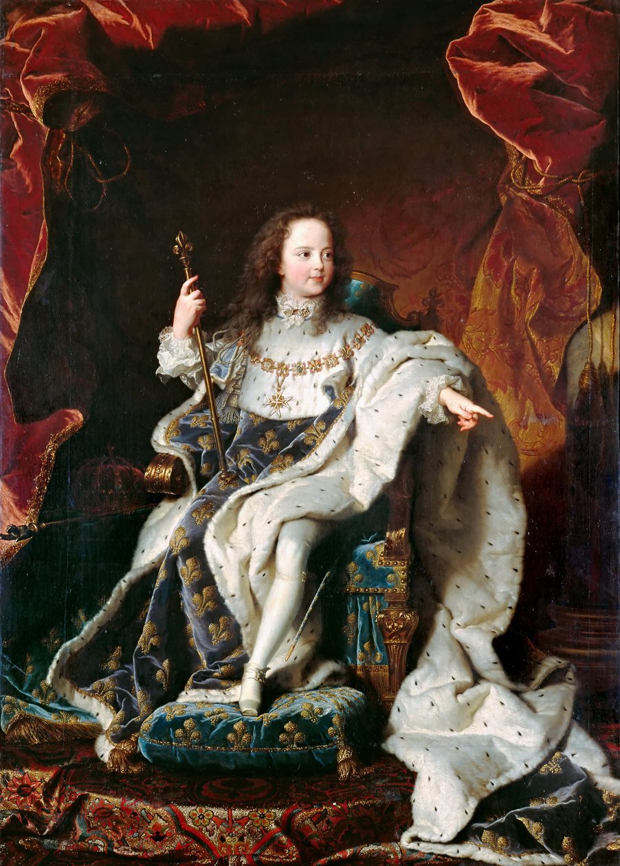 Ludvig XIV, konge av Frankrike 1638-1715 av Hyacinthe François Honoré Rigaud