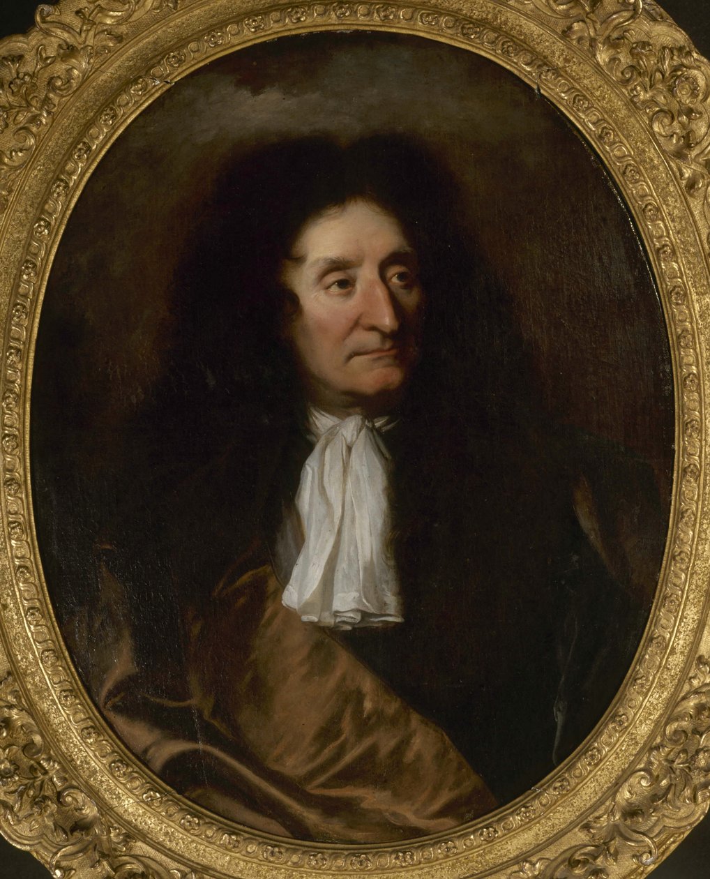 Portrett av Jean de La Fontaine 1621-1695, ca. 1680. av Hyacinthe François Honoré Rigaud