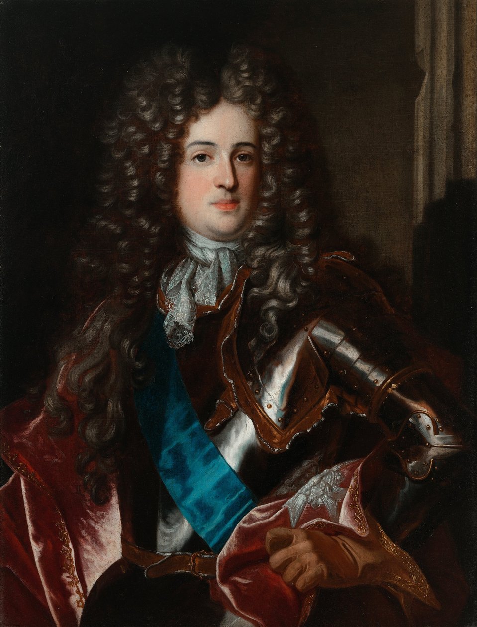 Portrett av Aleksander Benedykt Stanisław Sobieski 1677-1714 av Hyacinthe François Honoré Rigaud Circle of