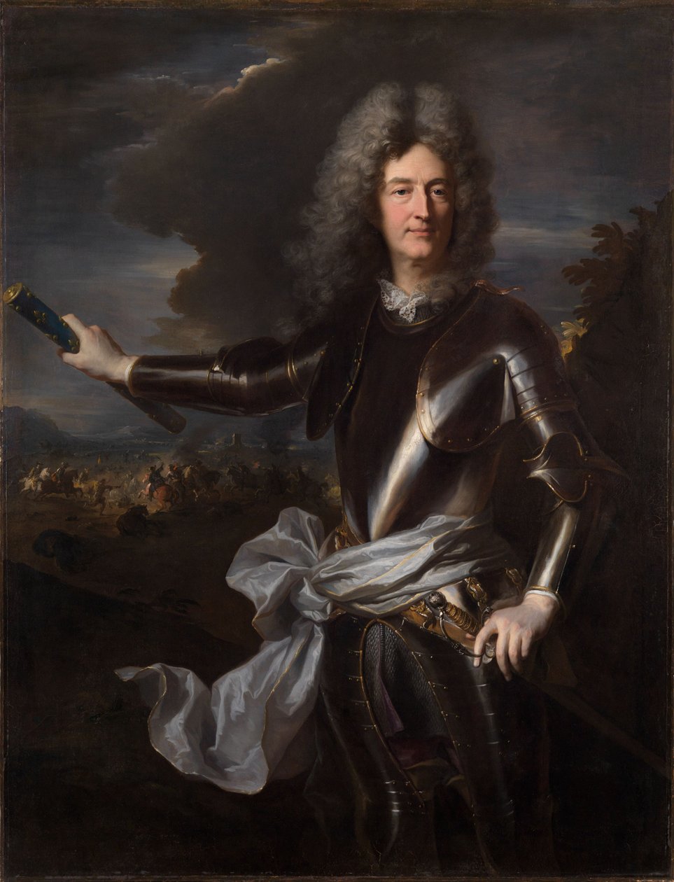 Portrett av marskalk Charles-Auguste de Matignon av Hyacinthe Rigaud