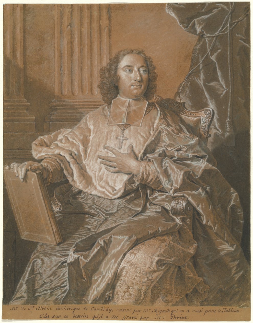 Monsignor Charles de Saint-Albin, erkebiskop av Cambrai av Hyacinthe Rigaud