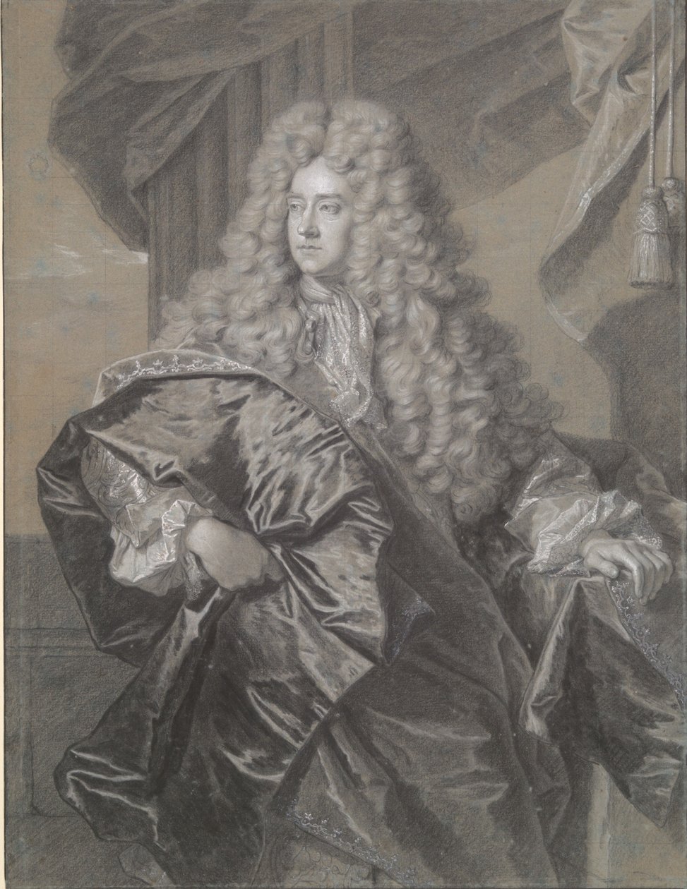Portrett av Edward Villiers, første jarl av Jersey av Hyacinthe Rigaud