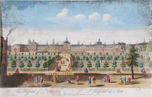 Bethlehem Hospital, gravert av T. Bonles av I. (after) Maurer