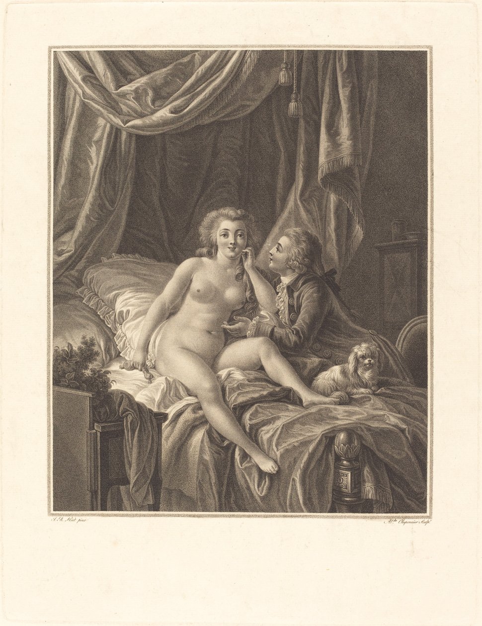 Det som er godt å ta er godt å beholde av I Alexandre Chaponnier after Jean Baptiste Hüet