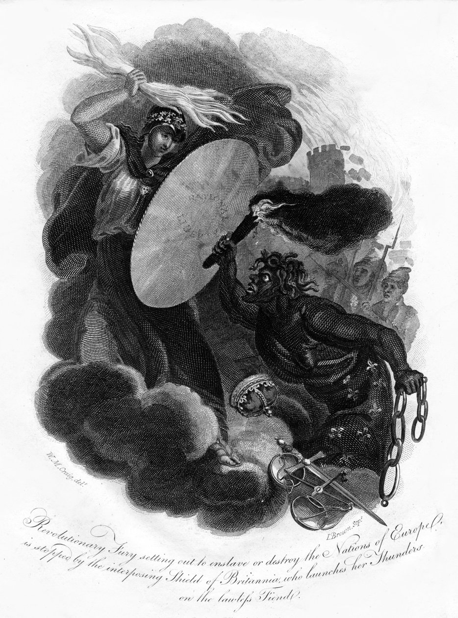 Revolutionary Fury and Britannia, 1814. av I. Brown