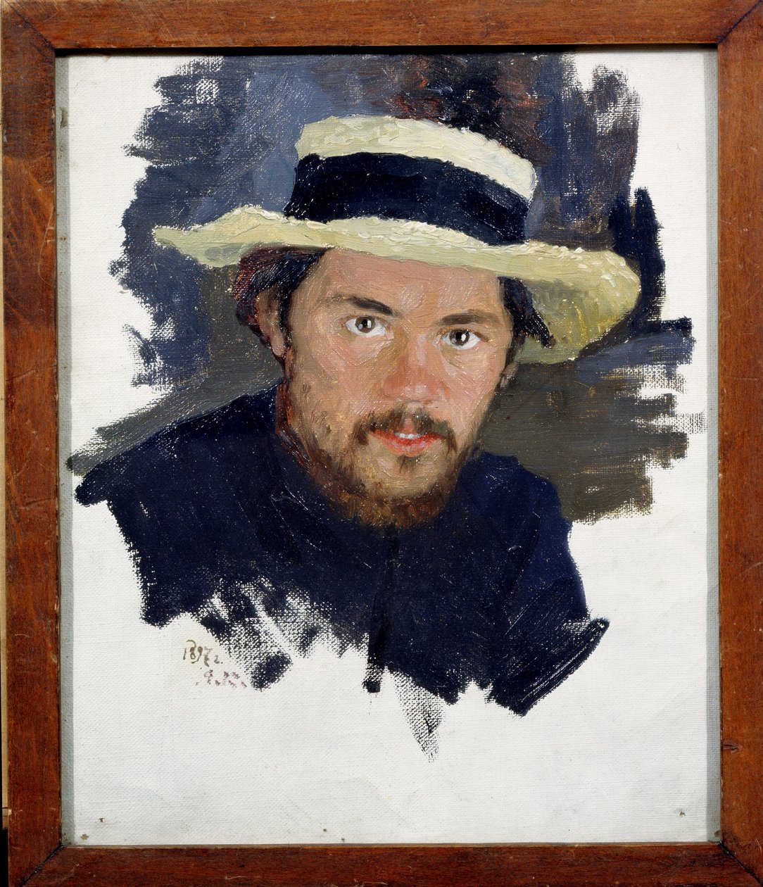 Selvportrett (Selvportrett). Maleri av Jakov Jakovlevich Kalinichenko (1869-1938), olje på lerret av Iakov Kalinichenko