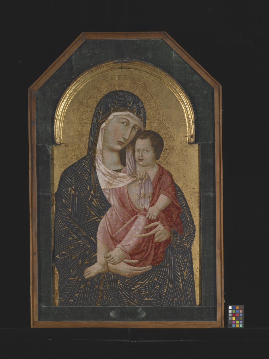 Madonna And Child (tempera og gull på tre) av Icilio Federico (attr. to) Joni