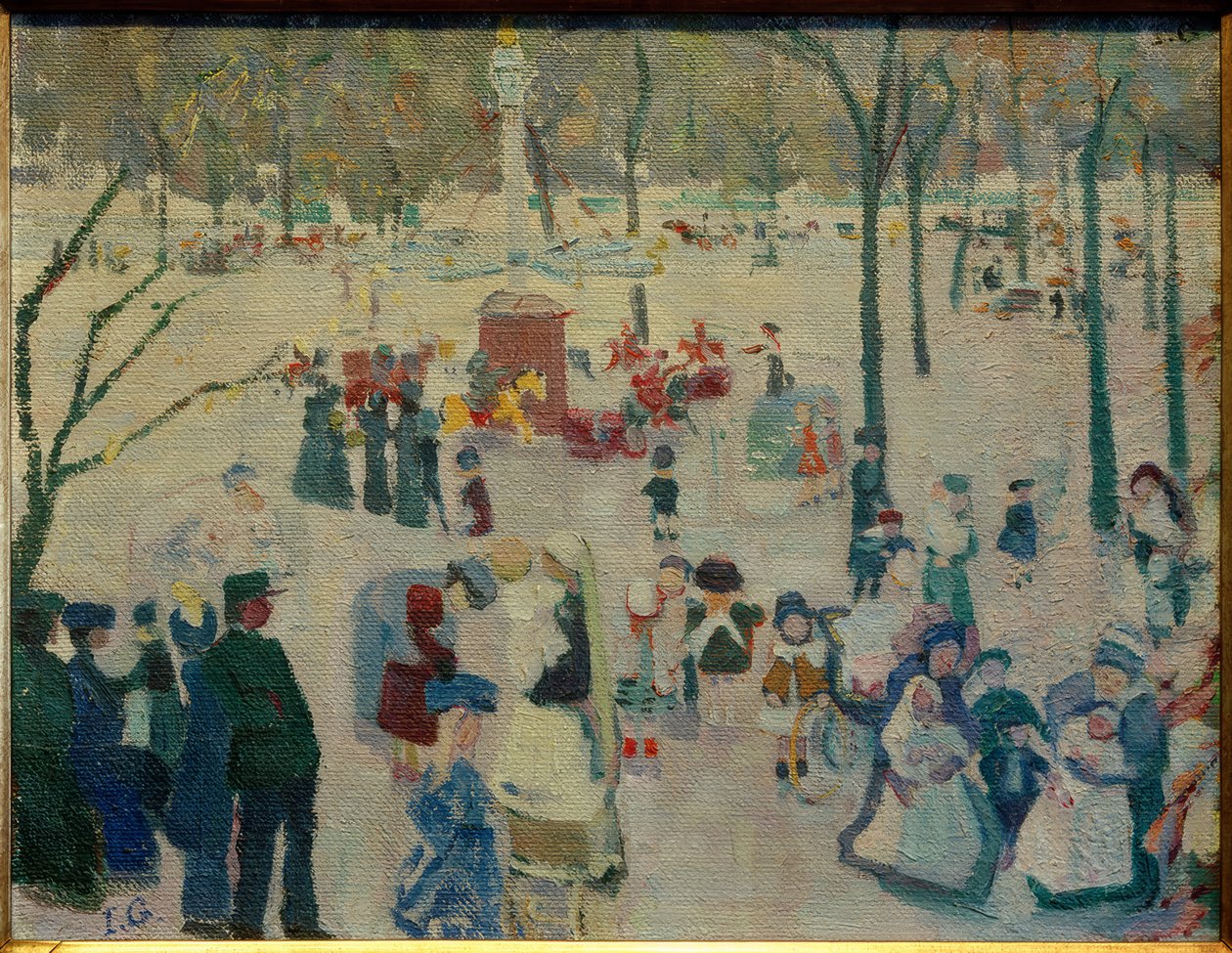Lekeplass i Jardin du Luxembourg av Ida Gerhardi
