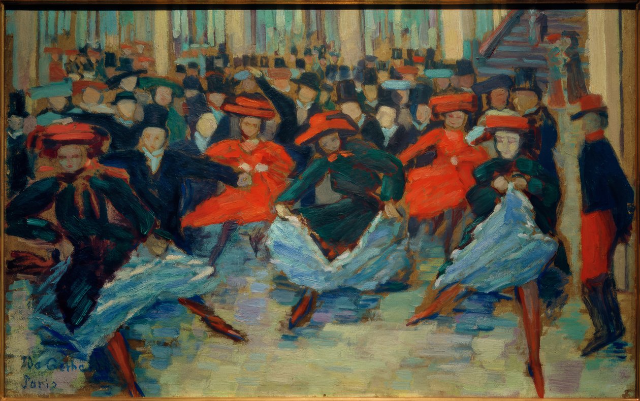 Dansebilde VIII (Can-Can-dansere på Bullier) av Ida Gerhardi