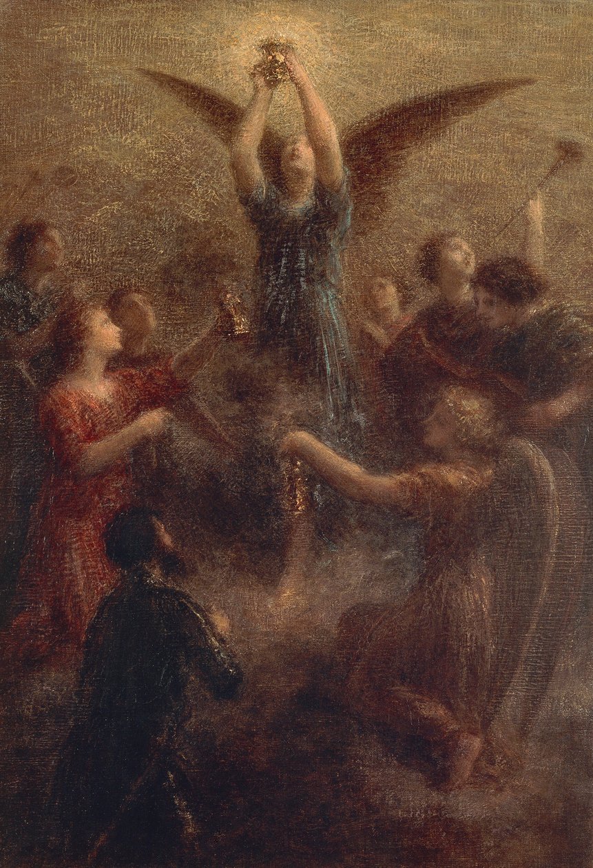 Frankrike, Paris, Den hellige gral av Ignace Henri Jean Fantin Latour